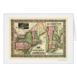 Carte orientale 1856 de chemin de fer d'états