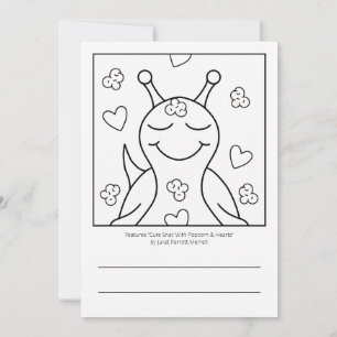 Carte (Original) Couleur des sourires de l'escargot mign