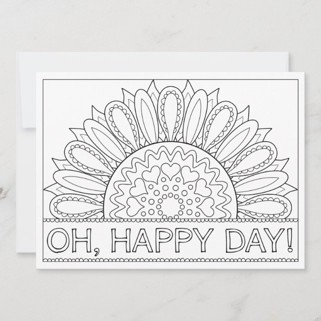 Carte OrnaMENTAL Oh Joyeux Jour Whimsical Couleur Votre  (Devant)