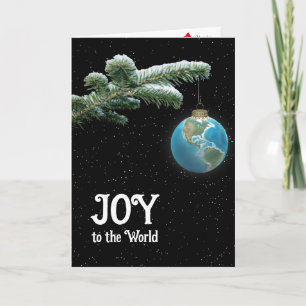 Carte Ornement de boule de Noël avec des étoiles