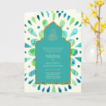 Ornemental Bilingue WALIMA Nikah Mariage Musulman