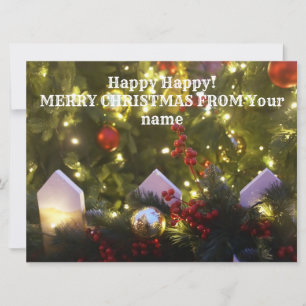 Carte Ornements de Noël