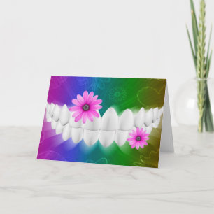 Carte Orthodontiste dentiste aux dents blanches