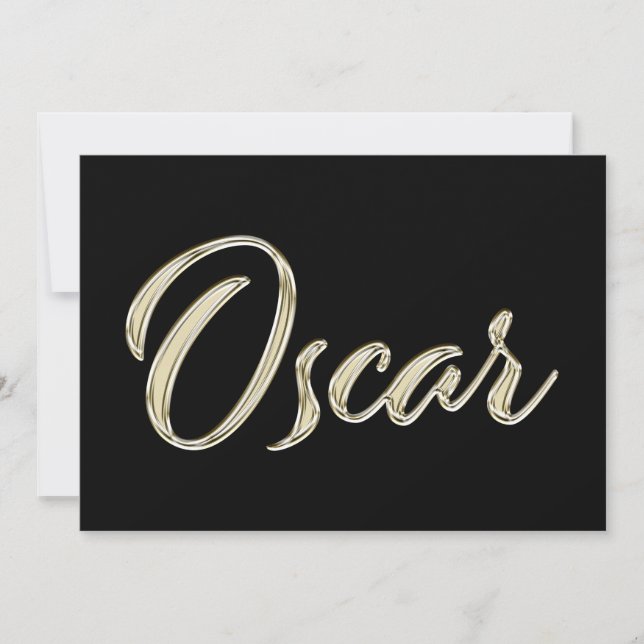 Carte Oscar White (Devant)