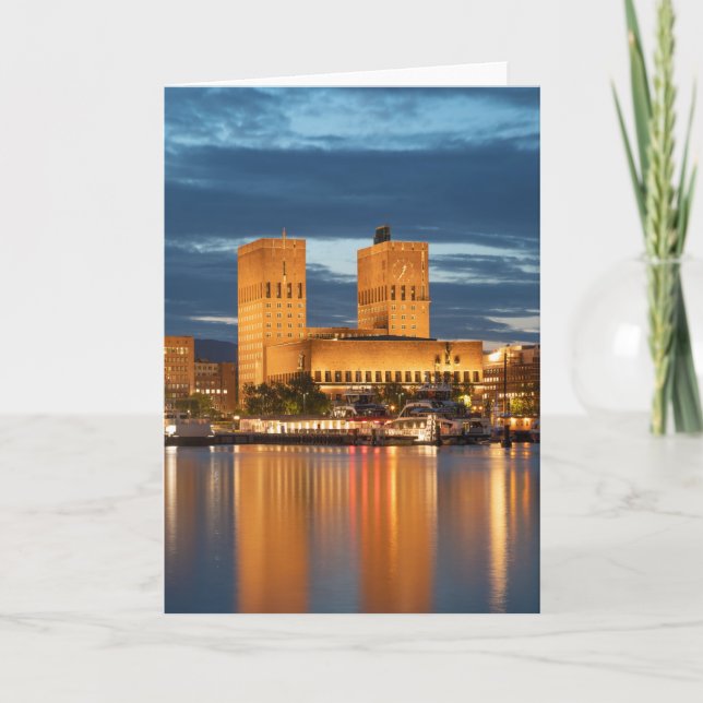 Carte Oslo City Hall Norvège (Devant)