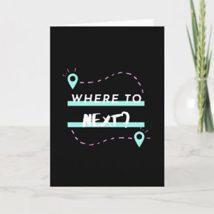 Carte Où aller ensuite ? Aiguille de voyage. J'adore voy