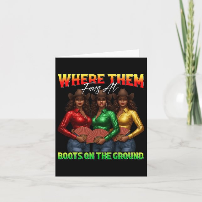 Carte Où Ils Vont Sur Les Bottes Sur Le Terrain Black Co (Devant)