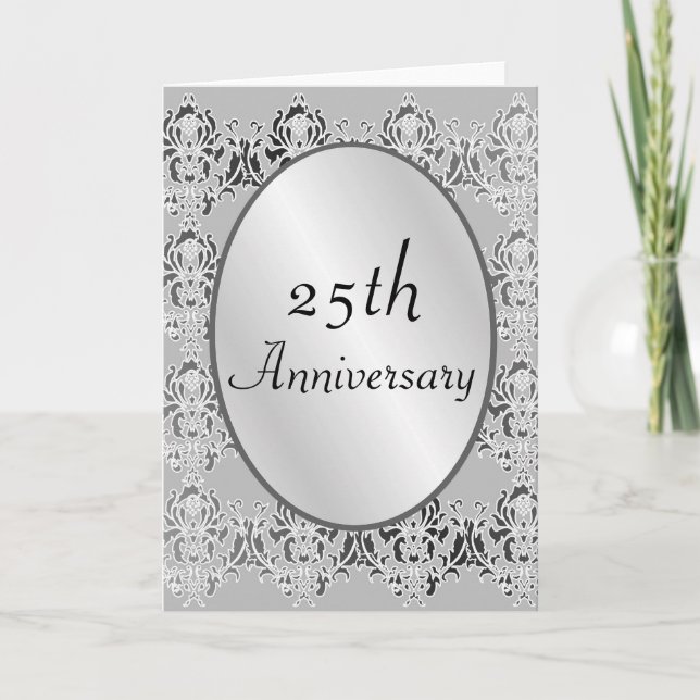 Carte ou invitation pour le 25e anniversaire (Devant)
