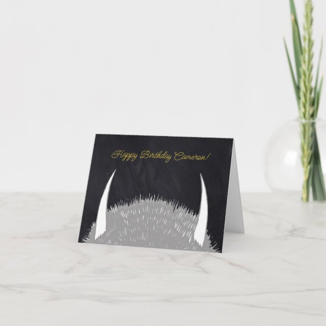 Carte Où sont les choses sauvages | Joyeux anniversaire (Devant)