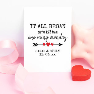 Carte Où tout a commencé la Saint-Valentin avec amour