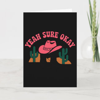 Carte Ouais Bien Okay Cowgirl Occidental Saint Valentin