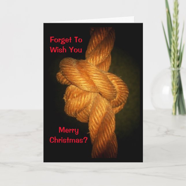 Carte Oubliez De Vous Souhaiter Joyeux Noël ? Ne Me Conn (Devant)