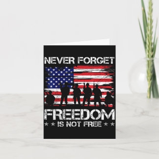 Carte Oubliez la liberté n'est pas le jour du souvenir V