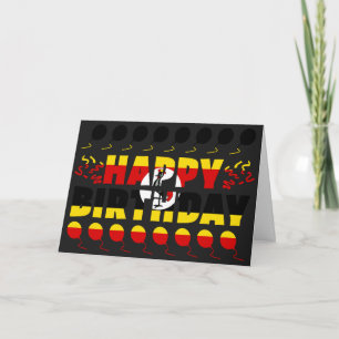 Carte Ouganda Drapeau patriotique Anniversaire