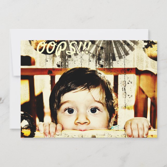 Carte Oups ! ! ! Je suis vraiment désolé ! (Devant)