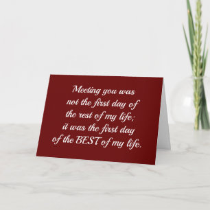 CARTE "OUR ANNIVERSARY" EVERY DAY WITH YOU