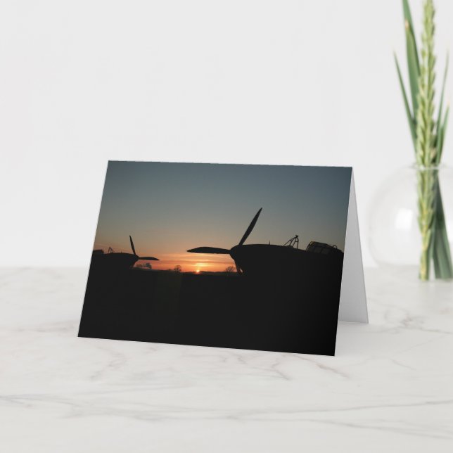 Carte ouragan au coucher du soleil (Devant)