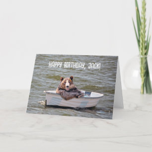 Carte Ours à Dinghy pour l'anniversaire