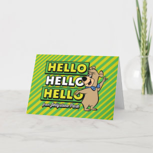 Carte Ours Boo Boo Bonjour Bonjour Bonjour De Jellystone