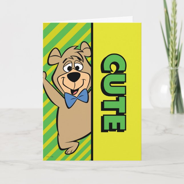 Carte Ours Boo-Boo mignon (Devant)