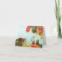 Ours Brown Mangeant Baies Rowan Rouge