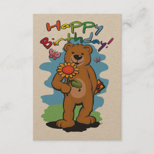 Carte Ours d'anniversaire