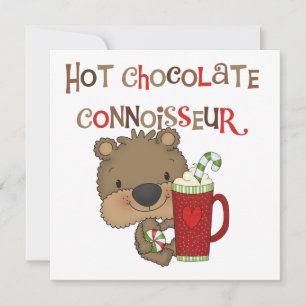 Carte Ours de garçon de connaisseur de chocolat chaud