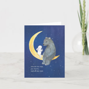 Carte Ours et lapin Couple Love Anniversaire Saint Valen