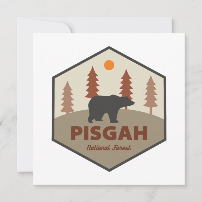 Carte Ours forestier national de Pisgah (Devant)