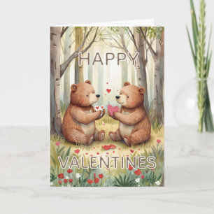 Carte Ours Joyeuse Saint-Valentin