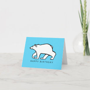 Carte OURS POLAIRE - Graphique animal en voie de dispari