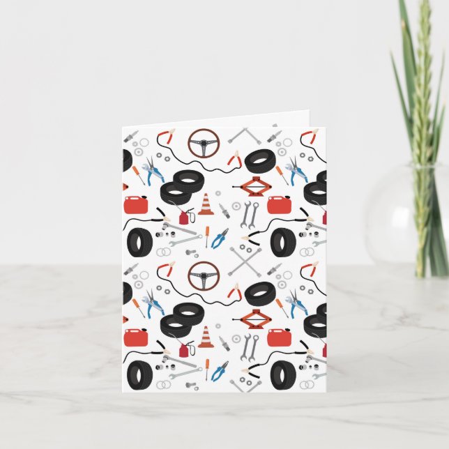 Carte Outils Automobile Mécanique (Devant)