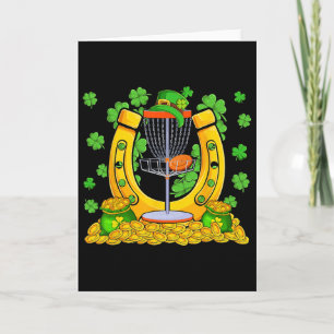 Carte Outils de disc golf pour la Saint-Patrick avec pla