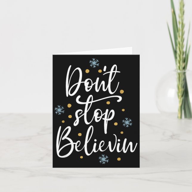 Carte Outstading For Melanin Don't Stop Believing - Men' (Devant)