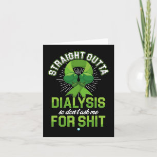 Carte Outta Dialyse Maladie du rein Cadeau amusant pour 