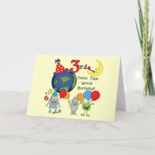 Carte Outta This World 3rd Birthday T-shirts et cadeaux
