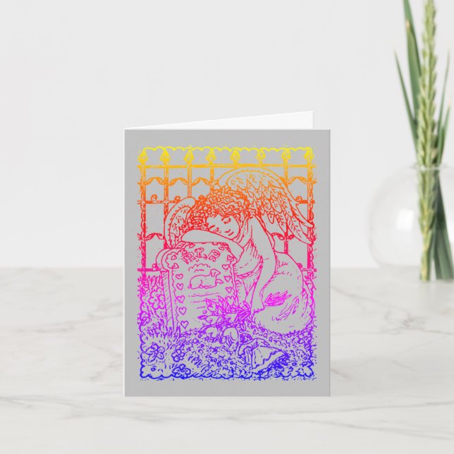 CARTE OUVERTURE DE L'ANGE DE GUARDIAN, SYMPATHIE DU MOUR (Devant)