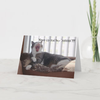 Carte "Ouvrez et dites "AHHHH" ! ! !