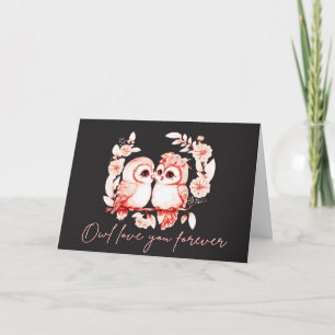 Carte Owl Love you éternel Card