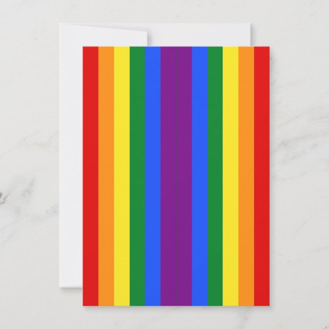 Carte Pack drapeau Gay pride arc-en-ciel de 2 Signets (Devant)