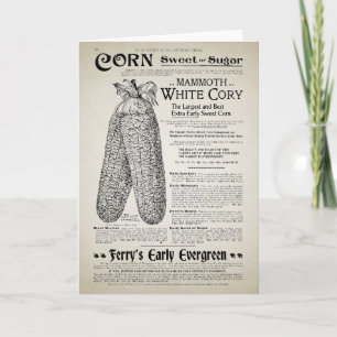 Carte Page Catalogue de jardinage vintage