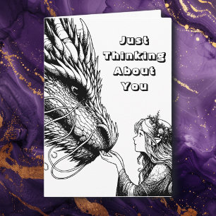 Carte Page Color Me Je Pense À Vous. Anime