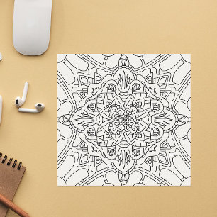 Carte Page Hello Spring : Coloration Plante