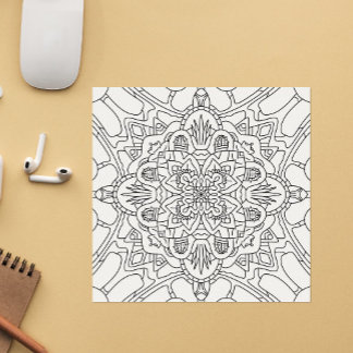 Carte Page Hello Spring : Coloration Plante