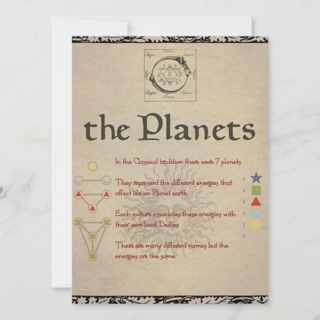 Carte Page Planètes "LUNA" Livre d'Ombres (Devant)
