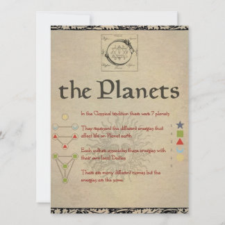 Carte Page Planètes "LUNA" Livre d'Ombres