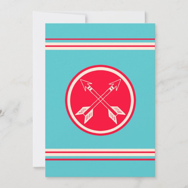 Carte Page Rétro Double Flèches Smasquer Livre Scrapbook (Devant)