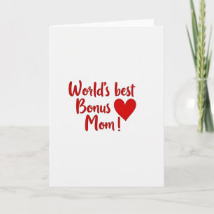 Carte Pailletée Meilleure Maman Supplémentaire