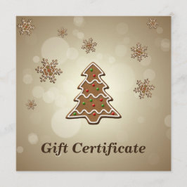 Carte Pain d'épices Arbre de Noël