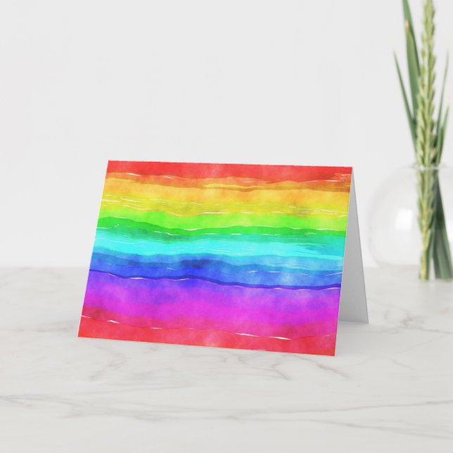 Carte Painted Rainbow (Devant)